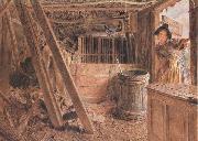 William Henry Hunt,OWS The Outhouse (mk46) oil painting artist